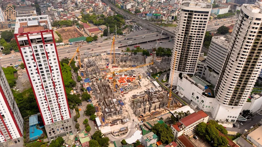 Site photograph of Sun Feliza Suites, Cau Giay, Hanoi