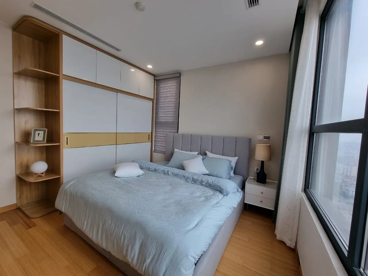 Bright furnished interior in The Zei, My Dinh, prepared for listing photos